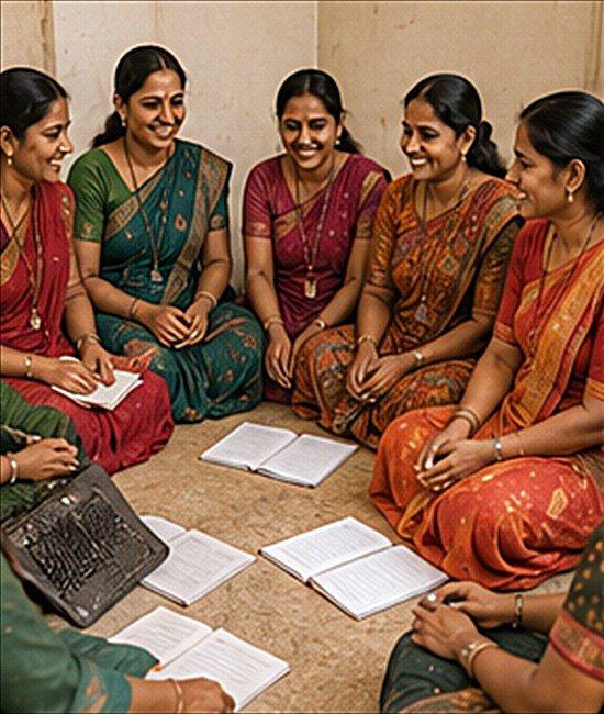 Self help group meeting